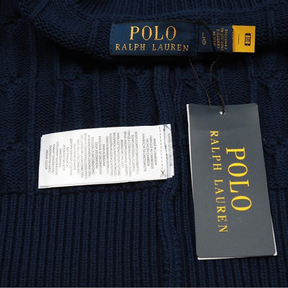 💕 Polo by Ralph Lauren Navy Blue Women's Cardigan - Picture 7 of 10